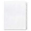 Office Jansan | Avery 01702 11 x 8.5 Allstate Style Preprinted Legal Exhibit Side 26 to 50 Tab Index Dividers - White (25-Pieces/Set) image number 1