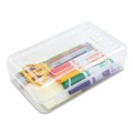 Office Jansan | Advantus 34104 8.5 in. x 5.25 in. x 2.5 in. Pencil Box - Clear image number 3