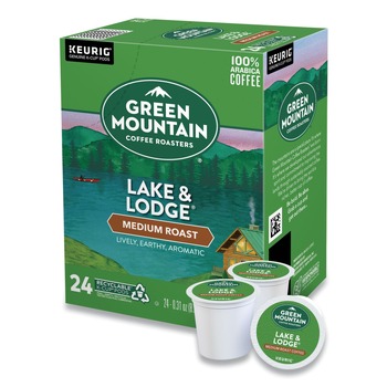 Green Mountain Coffee Medium Roast Lake and Lodge Coffee K-Cups (24/Box)
