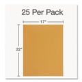 Office Jansan | Quality Park QUA42356 17 in. x 22 in. Fold Flap Closure, Kraft Envelope - Jumbo, Brown Kraft (25/Pack) image number 4