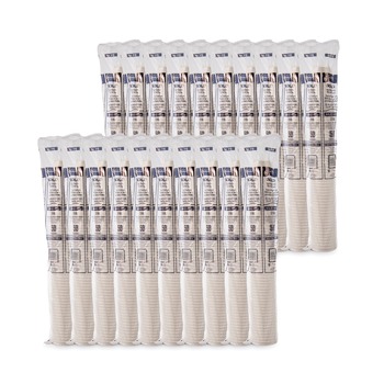 SOLO 16 oz. Single-Sided Poly Paper Hot Cups - White (50 Sleeve, 20 Sleeves/Carton)