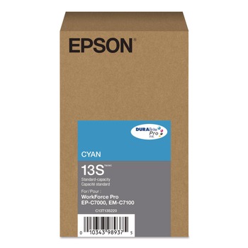 Epson (T13S) DURABrite Pro 1,700 Page-Yield Ink - Cyan