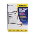  | C-Line 46912 75 Sheets 9 in. x 12 in. Stitched Shop Ticket Holders - Clear (25/Box) image number 0