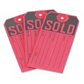  | Avery 15161 4.75 in. x 2.38 in. Paper Sold Tags - Red/Black (500/Box) image number 2