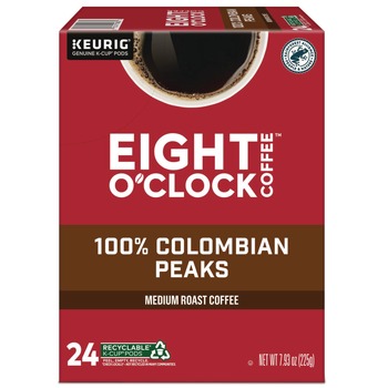 Eight O'Clock Coffee K-Cups - Colombian Peaks (24/Box)