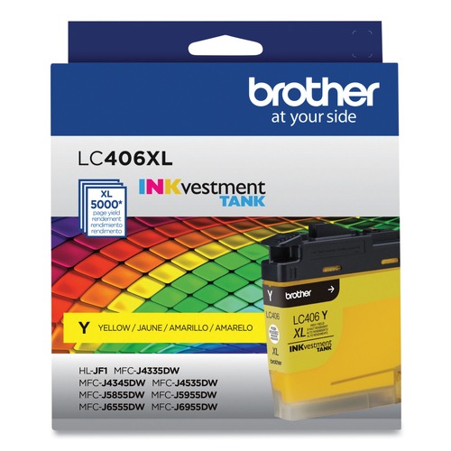 Ink & Toner | Brother LC406XLYS LC406XLYS INKvestment 5,000 Page-Yield High-Yield Ink - Yellow image number 0