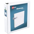 Office Jansan | Avery 19701 11 in. x 8.5 in. 3 Rings 2 in. Capacity Showcase Economy View Binders with Slant Rings - White image number 0
