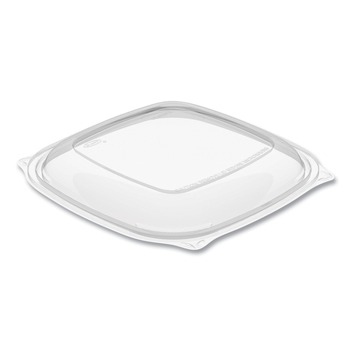 PRODUCTS | Dart C2464BDL PresentaBowls Pro 8.5 in. x 8.5 in. x 0.5 in. Square Lids for 24 oz. - 32 oz. Bowls - Clear (63-Piece/Bag 4-Bag/Carton)