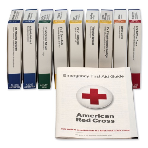 First Aid | First Aid Only 740010 ANSI Compliant 10 Person First Aid Kit Refill (65-Pieces/Kit) image number 0