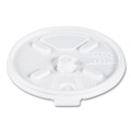  | Dart 12FTL Vented Lift n' Lock Foam Lids for 10 - 14 oz. Foam Cups - White (1000/Carton) image number 0