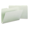 File Folders | Smead 18234 2 in. Expansion Assorted 1/3-Cut Tabs Legal Size Expanding Recycled Heavy Pressboard Folders - Gray-Green (25/Box) image number 0
