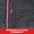 Heated Jackets | Craftsman CMXCGRAJ11GD1-S 20V Lithium-Ion Cordless Women's Hybrid Heated Jacket (2 Ah) - Small, Black image number 2