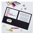 Office Jansan | Avery 47988 11 in. x 8.5 in. 40-Sheet Capacity 2-Pocket Folder - Black (25/Box) image number 4
