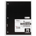 Office Jansan | Mead 05512 (70) 10.5 in. x 7.5 in. Sheets 1-Subject Medium/College Rule Spiral Notebook - Randomly Assorted Cover Color image number 1