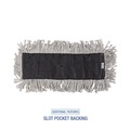 Mops | Boardwalk BWK1618 18 in. x 5 in. Disposable Cotton Dust Mop Head image number 3