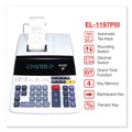 Office Jansan | Sharp EL1197PIII 4.5 Lines/Sec Two-Color Printing Desktop Calculator - Black/Red Print image number 1