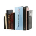 Office Jansan | Universal UNV54071 6 in. x 5 in. x 7 in. Metal Magnetic Bookends - Black (1 Pair) image number 4