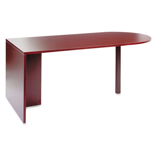 Office Jansan | Alera ALEVA277236MY 71 in. x 35.5 in. x 29.63 in. Valencia Series D-Top Desk - Mahogany image number 0
