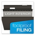  | Pendaflex 04153 1/5 BLA 1/5-Cut Tabs Colored Reinforced Hanging Legal Folders - Black (25/Box) image number 3