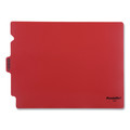 File Folders | Pendaflex 13541 1/3-Cut Center Position Letter Size Colored Poly End Tab Out Guides - Red (50/Box) image number 4