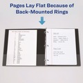 Binders | Avery 79996 3 Locking One Touch EZD Rings 5 in. Capacity 11 in. x 8.5 in. Heavy-Duty Non-View Binder with DuraHinge, Spine Label, and Thumb Notch - Black image number 6
