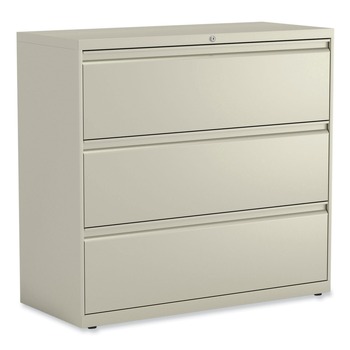 Alera 25504 Three-Drawer Lateral File Cabinet - Putty