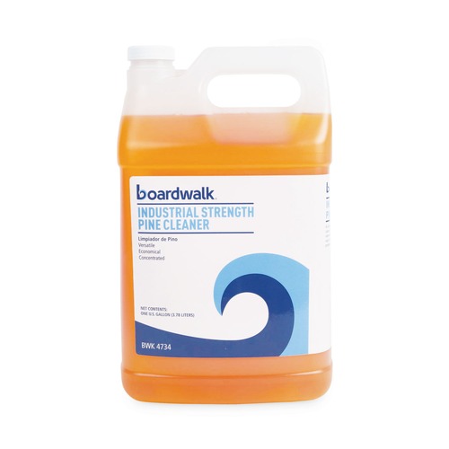 All-Purpose Cleaners | Boardwalk BWK4734EA 1 Gallon Bottle Industrial Strength Pine Cleaner image number 0