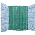 Tradesmen Day Sale | Boardwalk BWK502BLEA 5 in. Headband Super Loop Cotton/Synthetic Fiber Wet Mop Heads - Blue, Medium image number 3