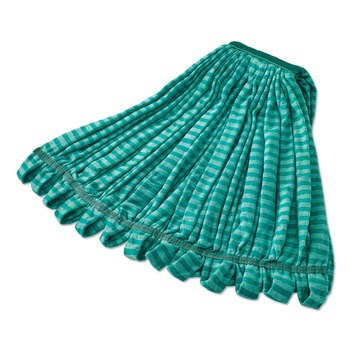 Rubbermaid Commercial 1 in. Headband Microfiber Tube Wet Mop - Green