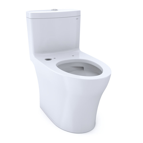 Toilets | TOTO CST646CEMFGAT40#01 Aquia IV 1-Piece Elongated Dual Flush 1.28 & 0.8 GPF WASHLETplus & Auto Flush Ready Toilet with CEFIONTECT (Cotton White) image number 0