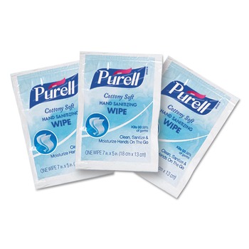 PURELL 9026-1M 5 in. x 7 in. Cottony Soft Individually Wrapped Sanitizing Hand Wipes (1000/Carton)