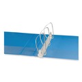 Office Jansan | Universal UNV20733 11 in. x 8.5 in. 2 in. Capacity 3 Rings Slant D-Ring View Binder - Light Blue image number 3