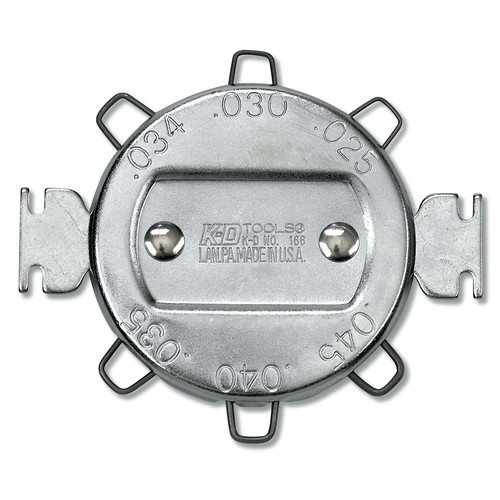 Spark Plug Tools | KD Tools KDS166 6 Wire SAE/Metric Spark Plug Gap Gauge with 2 Electrode Adjusting Tools image number 0