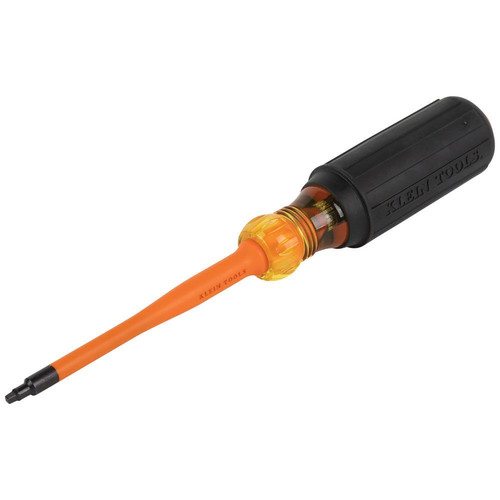 Klein Tools 6984INS #1 Square Tip 4 in. Round Shank Insulated Screwdriver image number 0