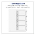 Office Jansan | Avery 11132 Ready Index 11 in. x 8.5 in. 8-Tab 1 to 8 Customizable TOC Dividers - Black and White (1-Set) image number 4