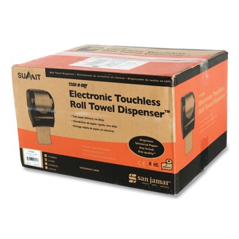 PRODUCTS | San Jamar T1370SS Tear-N-Dry 16.75 in. x 10 in. x 12.5 in. Touchless Towel Roll Dispenser - Stainless Steel