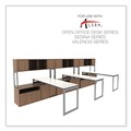 Office Filing Cabinets & Shelves | Alera ALELS583020WA Open Office Series 29.5 in. x 19.13 in. x 22.88 in. 2-Drawer Low File Cabinet Credenza - Walnut image number 7