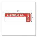 Labels | Tabbies 40562 1 in. x 3 in. ALLERGIC TO Medical Labels - White (1-Roll) image number 3