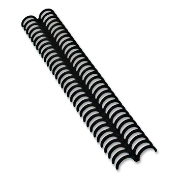 GBC ProClick 5/8 in. Diameter 110 Sheet Capacity Easy Edit Spines - Black (100/Box)