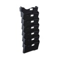 Office Jansan | Universal UNV08174 16 in. x 4.75 in. x 38.25 in. Wall Mount Seven-Pocket Grande Central Filing System - Legal/Letter, Black (7/Pack) image number 0