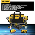 Dewalt DCK249E1M1 20V MAX XR Brushless Lithium-Ion 1/2 in. Cordless Hammer Drill Driver and Impact Driver Combo Kit with (1) 2 Ah and (1) 4 Ah Battery image number 1