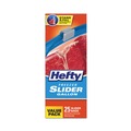 Food Service | Hefty 00R88073 10.56 in. x 11 in. 1-Gallon Slider Stand and Fill Freezer Storage Bags - Clear (225/Carton) image number 1