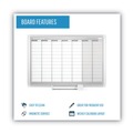 Office Jansan | MasterVision GA0396830 36 in. x 24 in. Aluminum Frame Weekly Planner image number 6