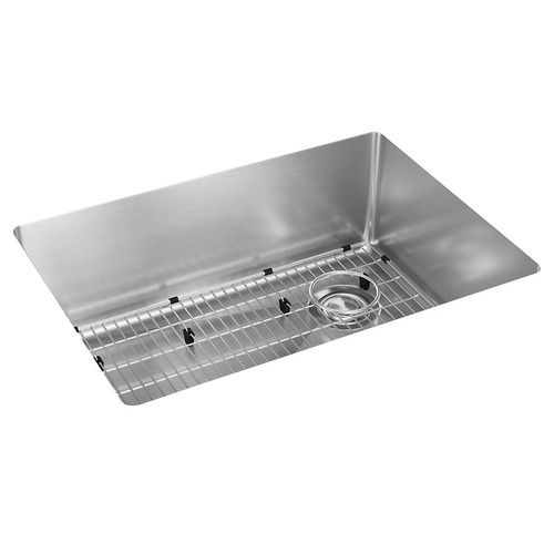 Customer Appreciation Sale - Save up to $60 off | Elkay ECTRU24179RTC (1-Kit) Crosstown 25-1/2 in. x 18-1/2 in. x 9 in. 18-Gauge Stainless Steel Single Bowl Undermount Sink Kit image number 0