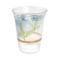 Cups and Lids | Dart RTP12BARE Bare Eco-Forward ProPlanet Seal Squat Leaf Design 12 oz. to 14 oz. RPET Cold Cups - Clear (50/Pack, 20 Packs/Carton) image number 3