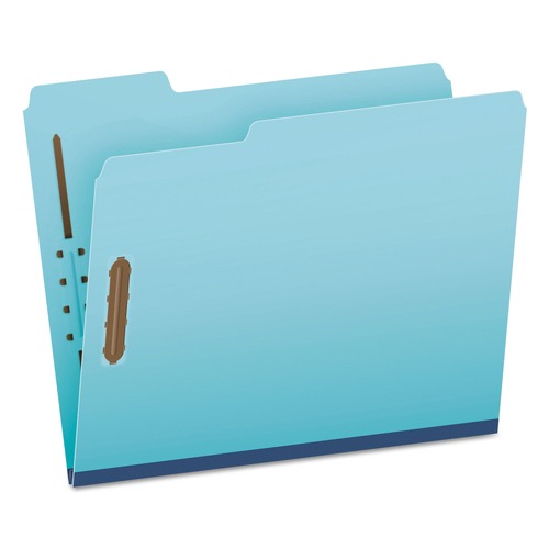 Office Jansan | Pendaflex 61542 Earthwise 2 in. Expansion 2 Fasteners Heavy-Duty Pressboard Fastener Letter Folders - Light Blue (25/Box) image number 0