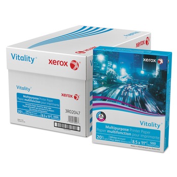 Xerox Vitality Multipurpose Printer Paper 8-1/2 in. x 11 in. - White (10/Carton)