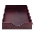 Carver CW07223 10.25 in. x 12.5 in. x 2.5 in. 1 Section Legal Size Hardwood Stackable Desk Tray - Mahogany image number 0