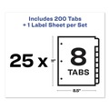 Dividers & Tabs | Avery 11424 Index Maker 11 in. x 8.5 in. 8-Tab Traditional Color Print and Apply Clear Label Dividers - Assorted (25/Box) image number 4