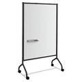  | Safco 8511BL Impromptu Magnetic 42 in. x 21.5 in. x 72 in. Full Whiteboard Screen - White/Black image number 0